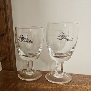 Clear Glass Goblet Set